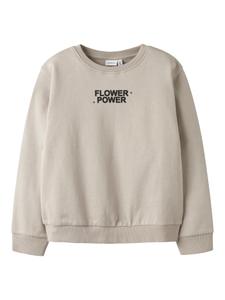 NKFDIFO LS NREG SWEAT UNB BOX 134/140 Normal geschnitten - Chateau Gray
